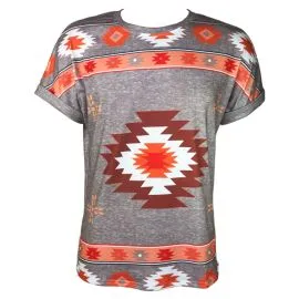 Orange Western T Shirts Wholesale Front side