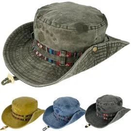 wholesale foldable vintage fishing hats for men - assorted colors