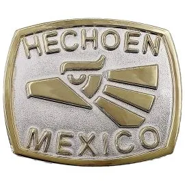 Wholesale Belt Buckles - Gold & Silver Hecho En Mexico Belt Buckle