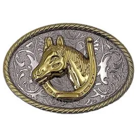 Wholesale Belt Buckles - Horseshoe Design Cowboy Belt Buckles