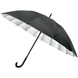 Wholesale golf umbrellas in bulk - black color with crook handle