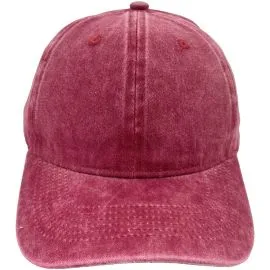 Burgundy Vintage Caps in Bulk - Wholesale Plain Caps