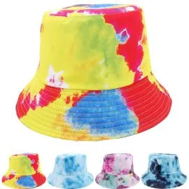 Tie-Dye Print Reversible Bucket Hat