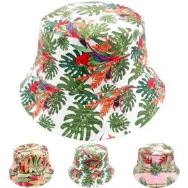 Forest Trees Print Reversible Bucket Hat