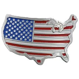 Bulk America Map Flag Belt Buckle