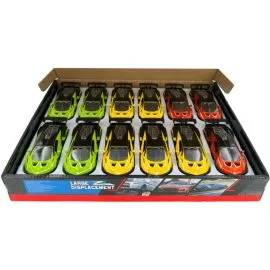 Wholesale Diecast pullback toy cars in bulk - red, yellow and green