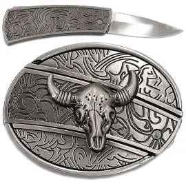 Belt Buckle Wholesaler - Bull Knife Belt Buckle