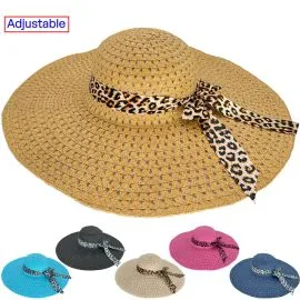 Floppy Women Wide-Brim Summer Hats in wholesale