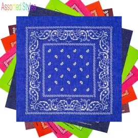 Bandana Set with Paisley Pattern - Cotton | 180 pcs