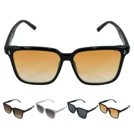 Gafas de sol cuadradas polarizadas vintage para hombre y mujer, colores variados, protección UV 400