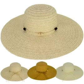 An exquisite range of summer beach straw hats for women at wholesale prices