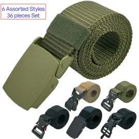 Wholesale Tactical belts in bulk - Assorted styles and colors