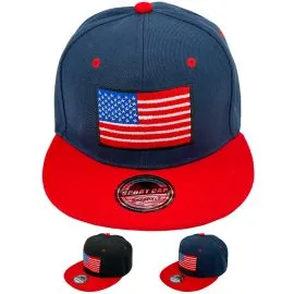 Wholesale USA American Flag embroidered Snapback hats