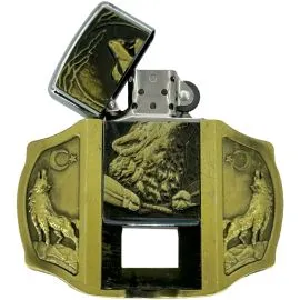 Wholesale Lighter Belt Buckles in Bulk - Howling Wolf Vintage Buckles