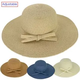 Wholesale Summer Hats in Bulk for Ladies - Ribbon and Adjustable