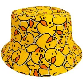 wholesale yellow duck print bucket hats wholesale