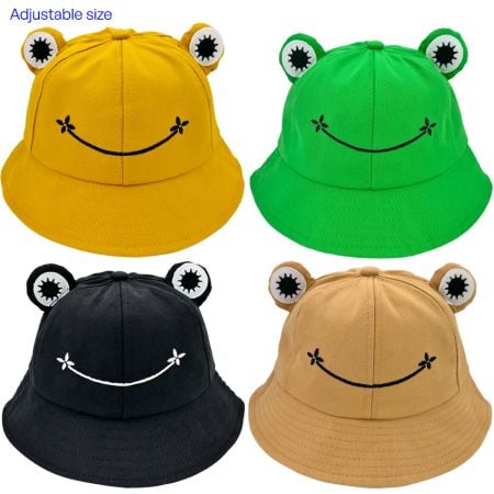 Wholesale Bucket Hats - Frog Designs