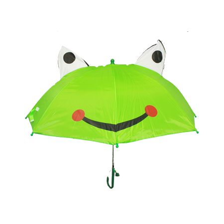 Fun Frog Automatic Kid Umbrella with Whistle