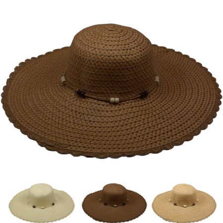 Cheap 2023 Women's Sun Hat Big Bow Wide Brim Floppy Summer Hats