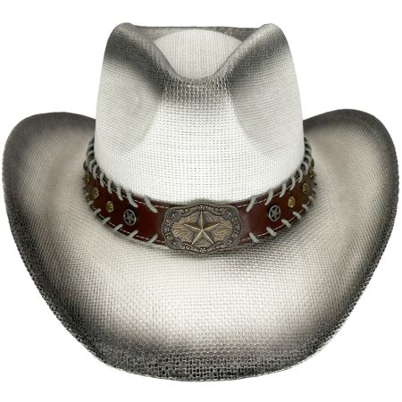 Black Lucky Stars Cowboy Hat Rhinestone Cowgirl Hat 