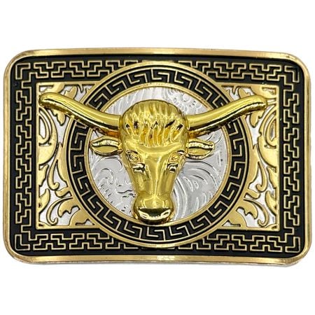 Golden Bull Rider Belt Buckle - Bulk & Wholesale