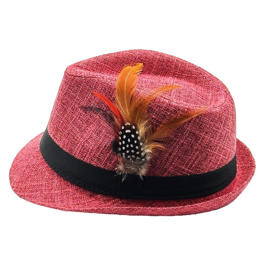 Bulk Dried Rose Adult Trilby Fedora Hat Wholesale Prices