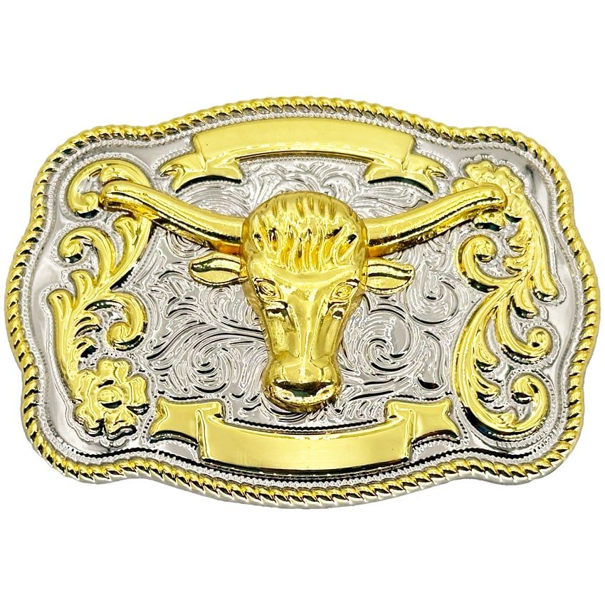 Wholesale Golden Bull Oversized Belt Buckle