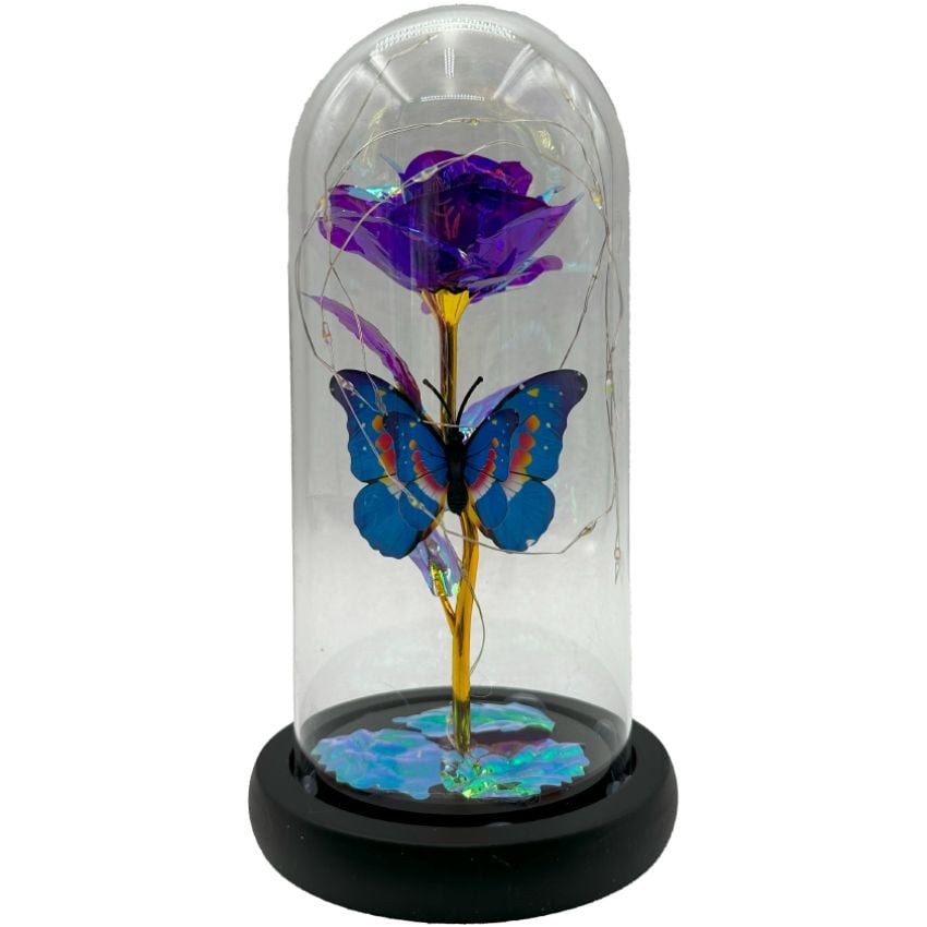 Wholesale Valentine Gifts - Light up Roses in Glass Dome