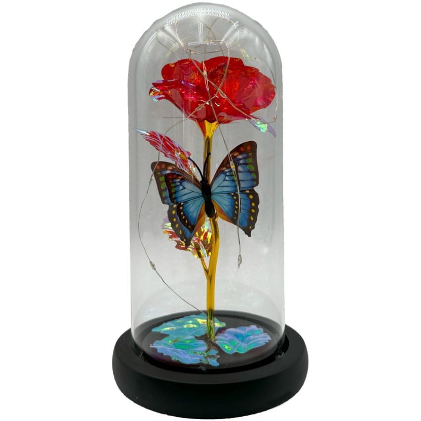 Wholesale Valentine Gifts - Light up Roses in Glass Dome