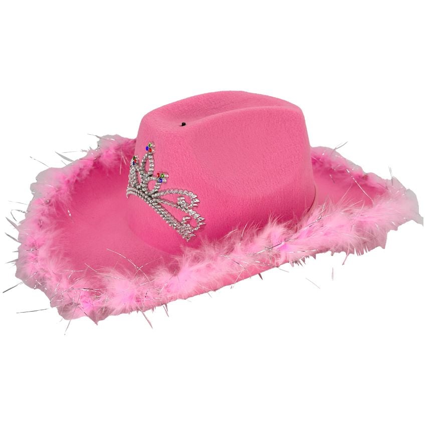 Wholesale Cowgirl Hats in Bulk - Pink Light-Up