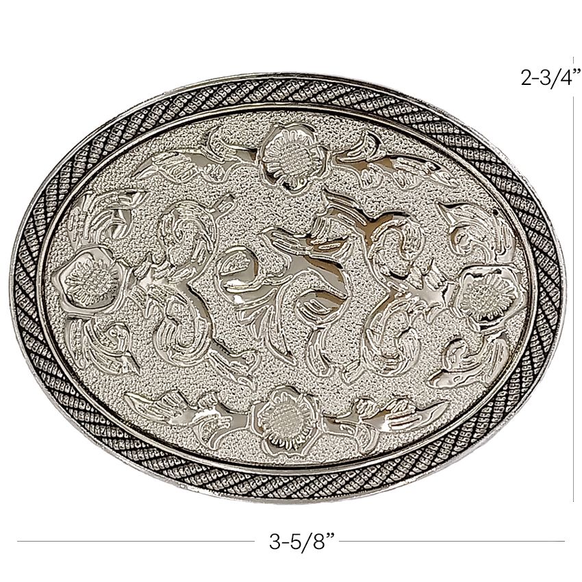 Unique Silver Western Belt Buckle Bulk Offers   Pl 007s 