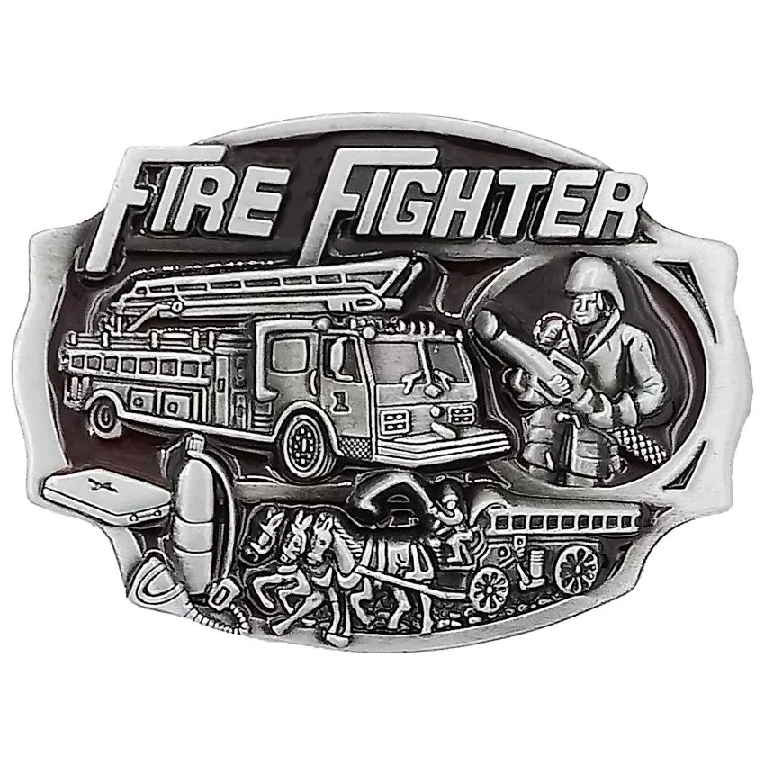 Firefighter belt buckle best sale