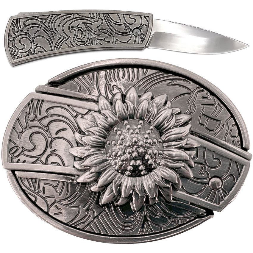 Sunflower Knife Belt Buckles Wholesale - Unique & Stylish