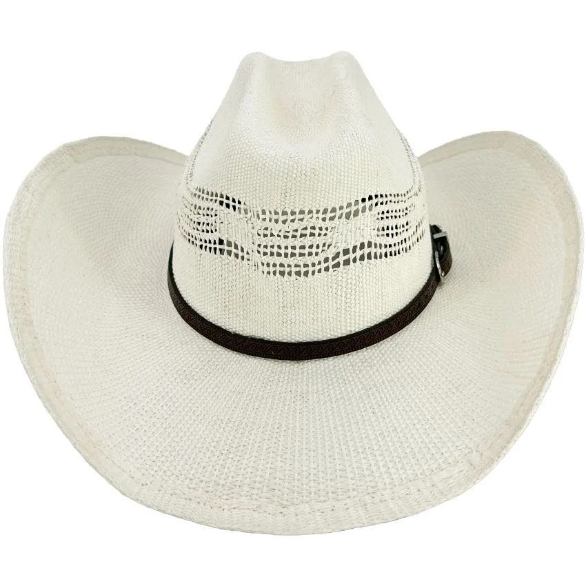 Bulk White Cowboy Hats with Cattleman Crown