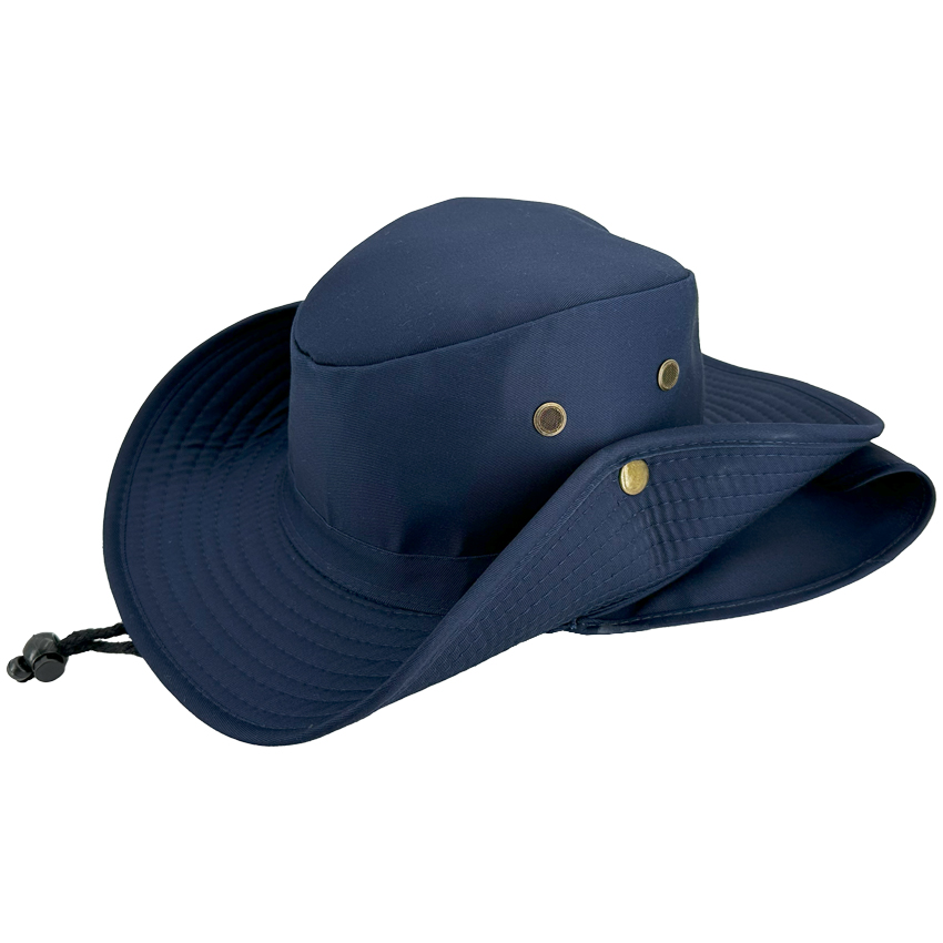 Navy Blue CAMPING Boonie Hat for Men - Quick Dry Hat with Neck Flap