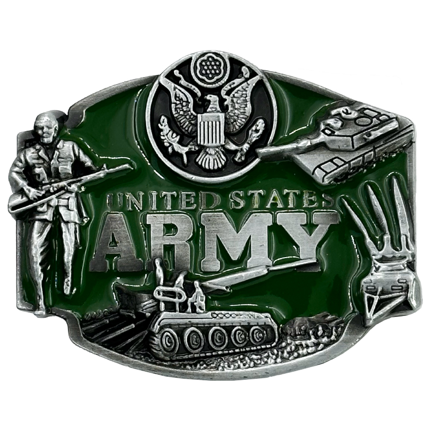 Green US Army BELT Buckle