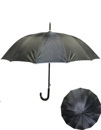 Classic Plain Black Umbrella