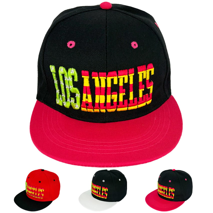 Colorful Snapback HATS with Los Angeles Embroidered 