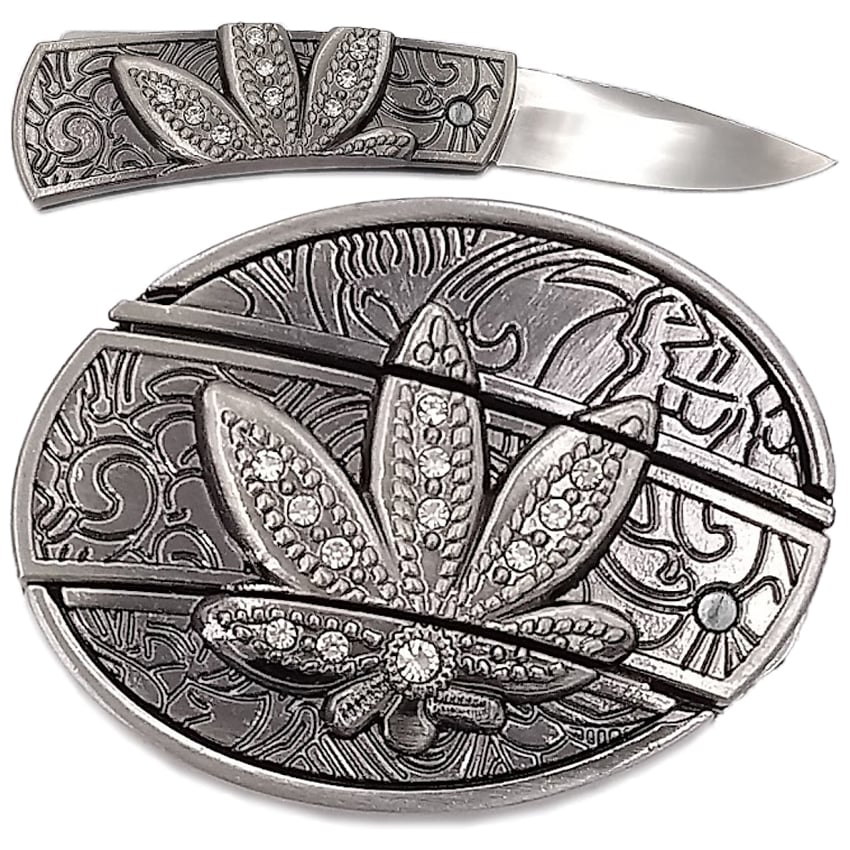 Marijuana Knife BELT BUCKLE