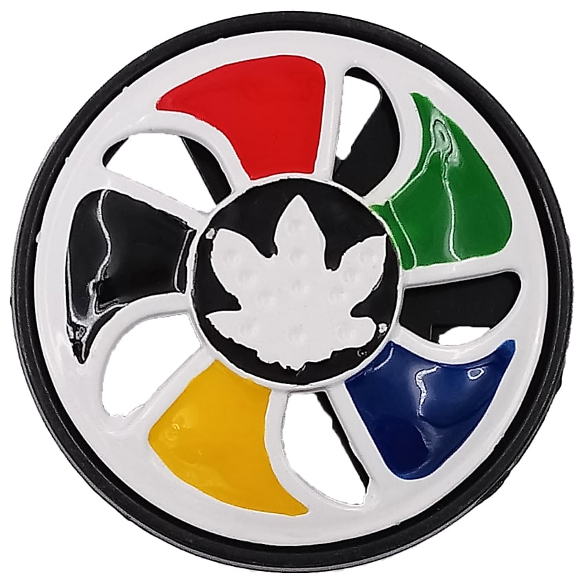 Multi-Colored Marijuana Spinner BELT Buckle