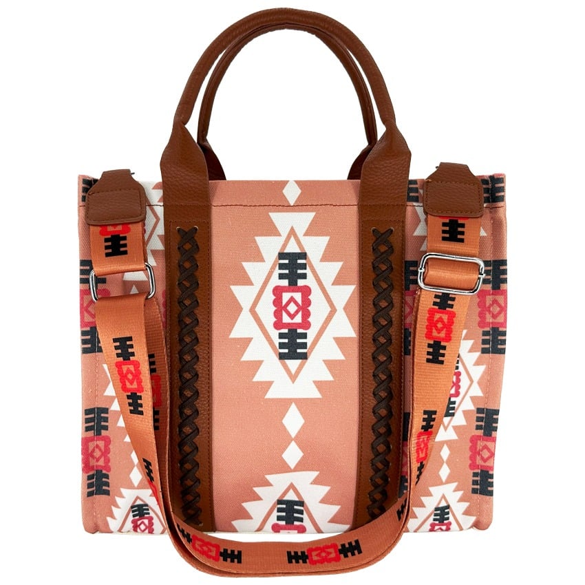 Rose Pink Western Style Tote BAGs with HandBAG and Shoulder BAG Design