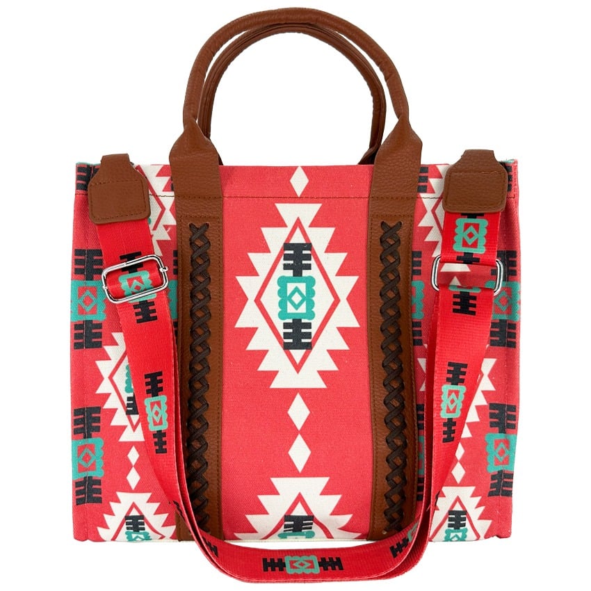 Wild Red Western Style Tote BAGs with HandBAG and SHOULDER BAG Design