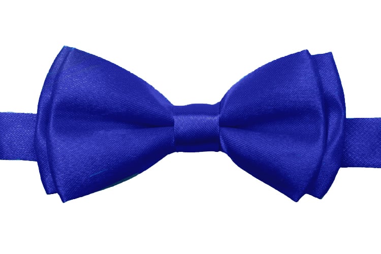 Shining Royal Blue Kid Bow TIE