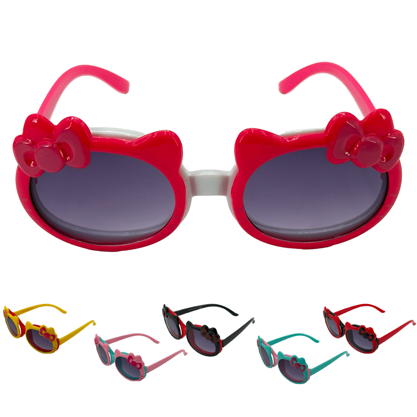 Adorable Kitty Open Flip SUNGLASSES for CHILDREN - UV 400 Assorted Colors