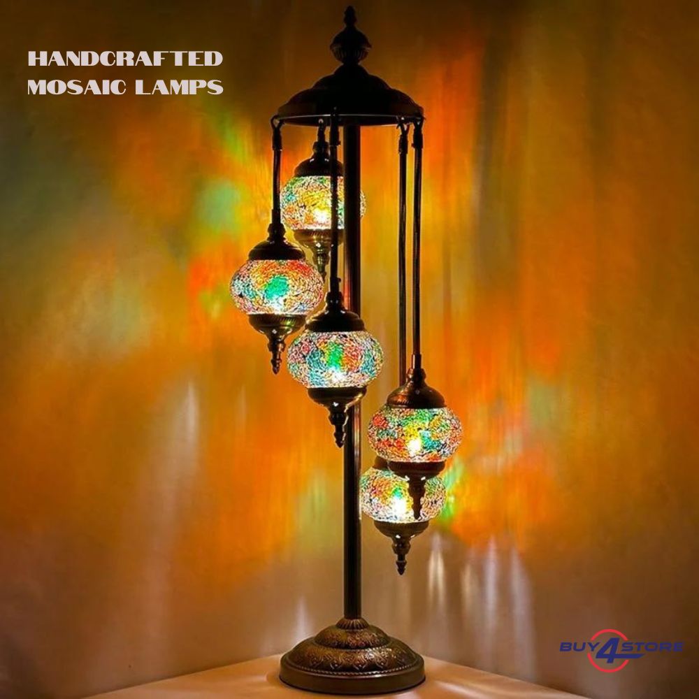 5 tier mosaic lamps