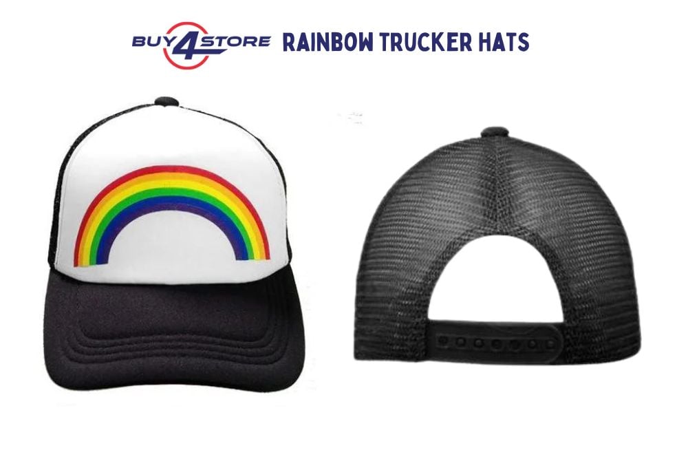 rainbow trucker hats