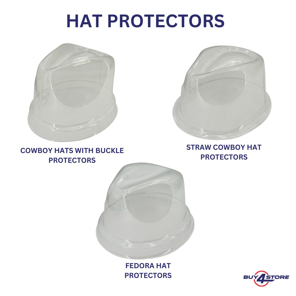 Cowboy And Fedora Hat Clear Protectors