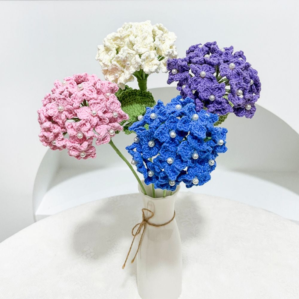 crochet hydrangeas