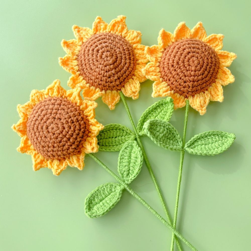 crochet sunflowers