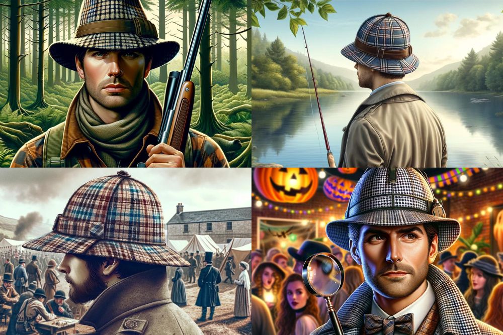 Deerstalker Hats For Hunting Fishing Events And Halloween